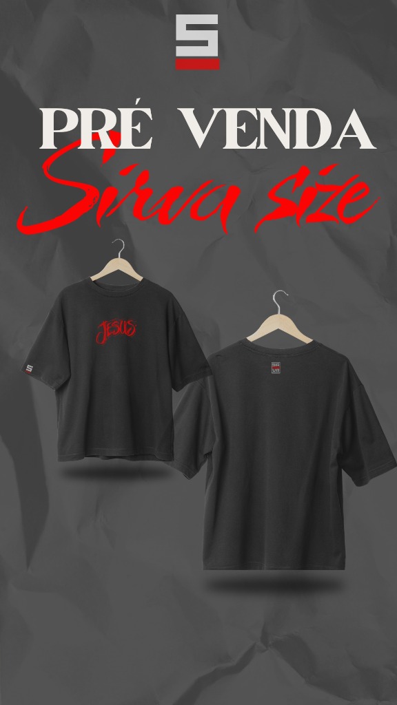 Camisa Oversized JESUS Red Brush SIRVA